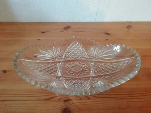 Pressglas Pavillon Schale oval Vintage - Bild 1 von 3