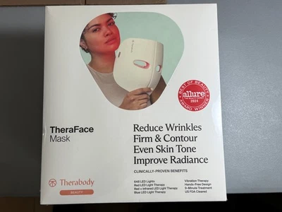 NEW SealedTherabody TheraFace Mask LED Light Therapy Mask w. Vibrating Massage - Image 1 of 4