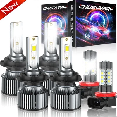 For Mercedes-Benz E350 E550 E63AMG Sedan 2008-2012 LED Headlight Fog Light Bulbs - Image 1 of 4