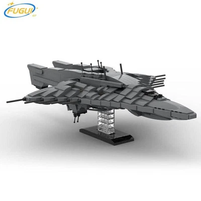 MOC-129059 Wraith Cruiser Sci-fi Battleship Alien Spaceship Model 1260 Pcs - Image 1 of 4