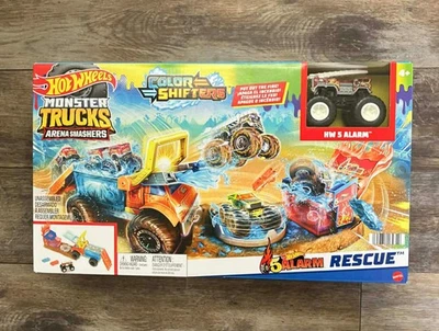 Hot Wheels Monster Trucks Arena Smashers 5 Alarm Rescue with Truck - Image 1 of 3
