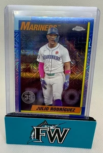 2025 Topps Series 1 Julio Rodriguez #T90C‑57 35th Anniversary Silver Mojo Insert - Picture 1 of 2
