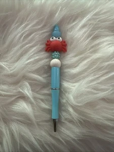 New custom beaded pen. Crab beaded pen - Picture 1 of 2
