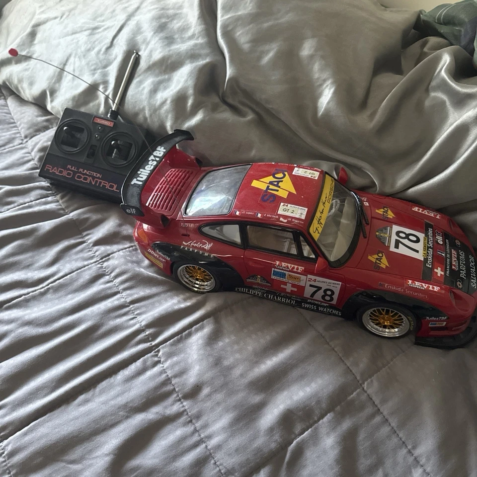 Morigang GP Electric R/C Car Porsche 911 GT2 Red 27MHz 1:10 RTR Read Description - Image 1 of 1