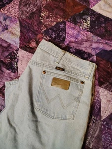Vintage Y2K Wrangler Jeans Herren 40x32 Blau Premium Cowboy Schnitt 13MWZ - Bild 1 von 9