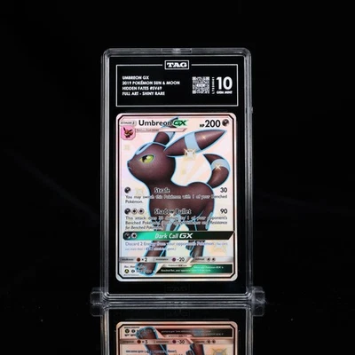 TAG 10 Pokemon Sun & Moon Hidden Fates Shiny UMBREON GX SV69/SV94 2019 - Image 1 of 2