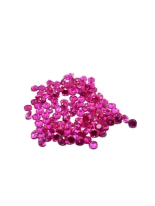Pink Ruby Corundum Round Cabochon 3x3 mm Gemstone Loose - Picture 1 of 6