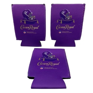 Menge 3 Crown Royal NFL Whiskey Dose Flasche Koozie Kühlhülle, Brandneu - Bild 1 von 4