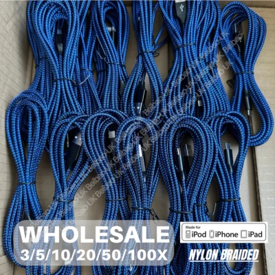 10Ft Long USB Fast Charger Cable Cord LOT For iPhone 14 13 12 11 XS XR 8 7 iPad - Image 1 of 4