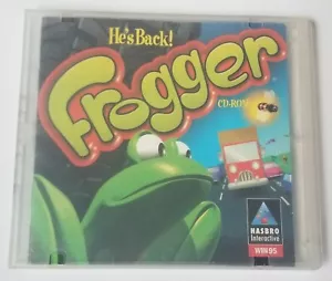 Frogger He's Back PC CD-ROM, 1997 Hasbro Interactive Game Windows 95 - Picture 1 of 4