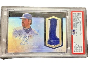 mike piazza auto card topps dynasty - Picture 1 of 2