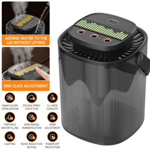 2023 NEU 3L Luftbefeuchter Ultraschall Aroma Diffuser Duftöl LED Humidifier - Bild 1 von 15