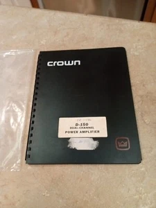 Original Crown Binder / D-150  Instruction Manual + Brochures  - Picture 1 of 13
