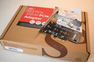 SIIG M.2 PCIe M Key SSD 2230 2242 2260 2280 to PCIe 3.0 x1 Card Adapter Bracket - Bild 1 von 4