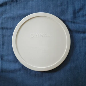 Pyrex 7403-PC White Plastic Round Storage Replacement Lid Cover USA Dishwasher - Picture 1 of 10