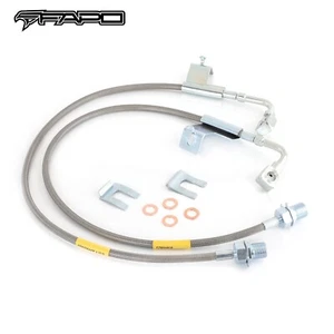 FAPO Front 4-6" Extended Brake Lines For Chevrolet C K 10 20 K5 Blazer 1987-1991 - Picture 1 of 7