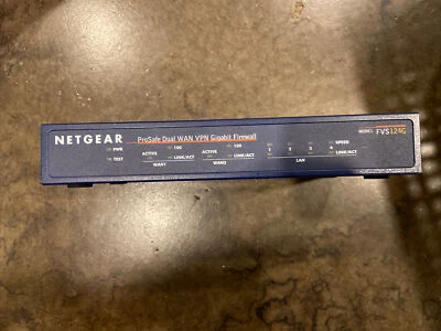 Firewall Gigabit VPN WAN doble NETGEAR ProSafe FVS124G Foto 1 de 4