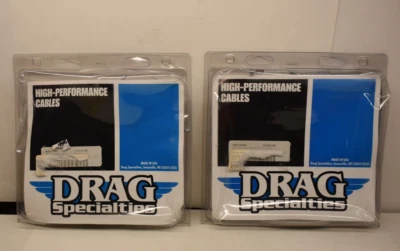 Drag Specialties 24.5 Stainless Braid/with clear Idle & Throttle cables    HM1 - Image 1 of 4