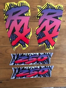 SUZUKI RMX250 1993 1994 1995 Complete decals KIT graphics gloss thick NEW - Picture 1 of 2