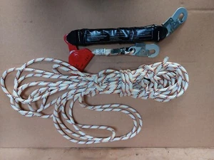 Sicherungs Seil, Kernmantel-Seil, 20 Meter mit Band-Falldämpfer mitlaufende Sich - Bild 1 von 2