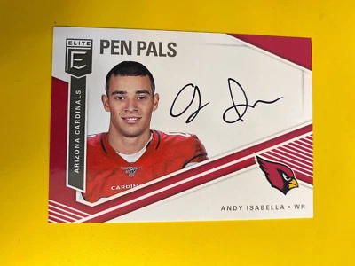 RS27034 2019 Elite Pen Pals #23 Andy Isabella CARDINALS  AUTO - Image 1 of 2