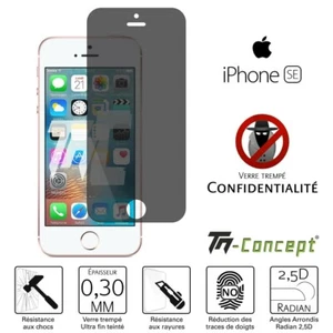 Apple iPhone SE (2016) - Anti-Spy Hartglas - TM Concept® - Bild 1 von 7