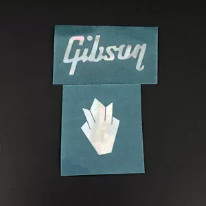 0,1 mm de espesor Blanco Madre de Perla Cabeza Logotipo Corona para Guitarras Estilo Gibson - Imagen 1 de 1