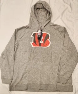 Fanatics Men's Cincinnati Bengals Gray Fleece Hoodie Men's 4XL - Picture 1 of 4