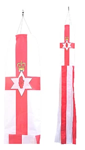 Nordirland Flagge Nylon 5' Windsack - Bild 1 von 5