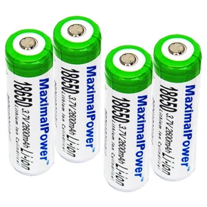 Batería Recargable MaximalPower 2600mAh 3.7V para Faro, Linterna (4PK) - Imagen 1 de 2