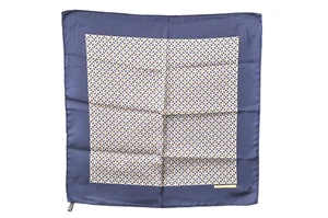 Auténtico pañuelo bufanda HERMES Petit Carre 40 seda azul marino 7235M - Imagen 1 de 10