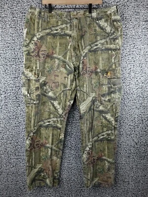 Browning Pants Men's 2XL Brown Green Realtree Camouflage Straight Leg Hunting - Image 1 of 4