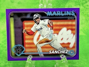 Jesus Sanchez - Purple - 2024 Topps Series 2 #580 Miami Marlins - Picture 1 of 11