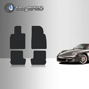 ToughPRO Floor Mats Black For Porsche 911 All Weather Custom Fit 2012-2019