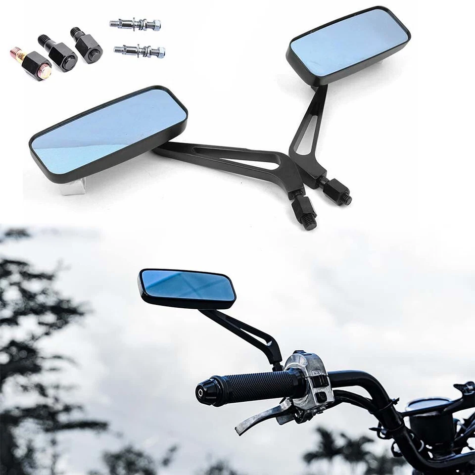 Anti-Glare Motorcycle Rectangle Rearview Side Mirrors For Honda Ruckus 50 NPS50 - Image 1 of 4