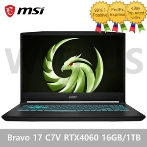 MSI Bravo 17 C7VF 17.3" RTX 4060 16GB/1TB R7-7735HS WIN11 Gaming Laptop - Picture 1 of 9