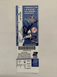2004 American League Division Series Game 2 Full Ticket New York Yankees Red Sox - Picture 1 of 2