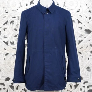 Scotch & Soda Amsterdam Blauw mittelschwerer Feldmantel Herren marineblau Baumwolle XL - Bild 1 von 14