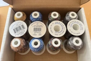 12 Lot of Robison-Anton Rayon, Variegated Mini Spool  - 700 YD - Picture 1 of 2