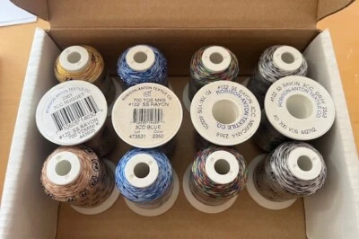 12 Lot of Robison-Anton Rayon, Variegated Mini Spool  - 700 YD - Image 1 of 2