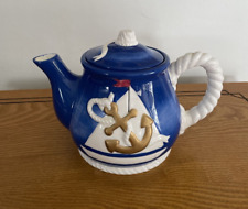 Lefton Geo Z...BY THE SEA Home Collection Nautical Theme Teapot 1998