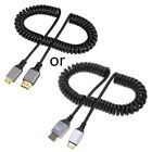 4K Coiled Cable Extreme Thin Male to Male Extender Coiled Cable