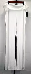 Pantalones blancos acanalados de pierna ancha cintura elástica Wild Fable nuevos con etiquetas talla XL - Imagen 1 de 4