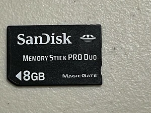Sandisk Memory Stick Pro Duo 8 GB Memory Card Magicgate - Never used............ - Picture 1 of 6
