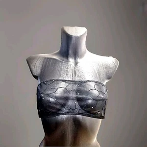 Andres Sarda  Bandeau Top BH schwarz  D Gr. 80 B *Luxus Lingerie Neu - Picture 1 of 4