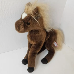 Douglas Brown Horse Plush Foal Tan Mane Stuffed Farm Animal Toy - Picture 1 of 12