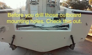 Outboard Boat Motor Mounting And Drilling Template