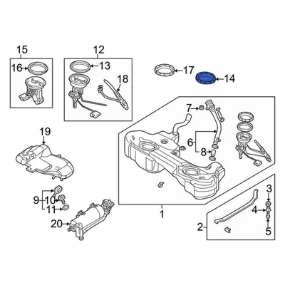 For BMW X5 2000-2006 BMW 16116762417 Fuel Tank Lock Ring — 第 1/4 张图片