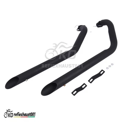 Tubo de escape cromado/negro todo el sistema para Honda Shadow VLX 600 VT600C 1988-2008 Foto 1 de 4