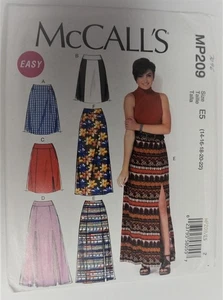 McCalls 7096 / MP209 Misses Semi Fitted Skirt Skirts Sizes 14-22 Sewing Pattern - Picture 1 of 2